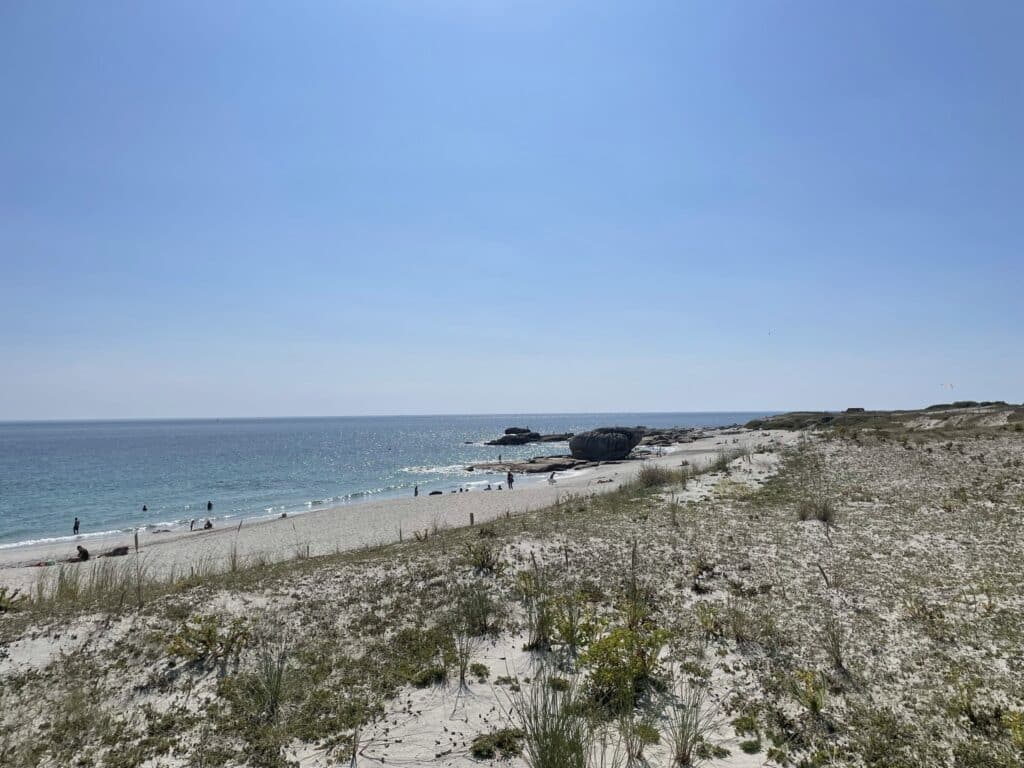 Plage du Goudoul face au Camping des Dunes à Plobannalec-Lesconil