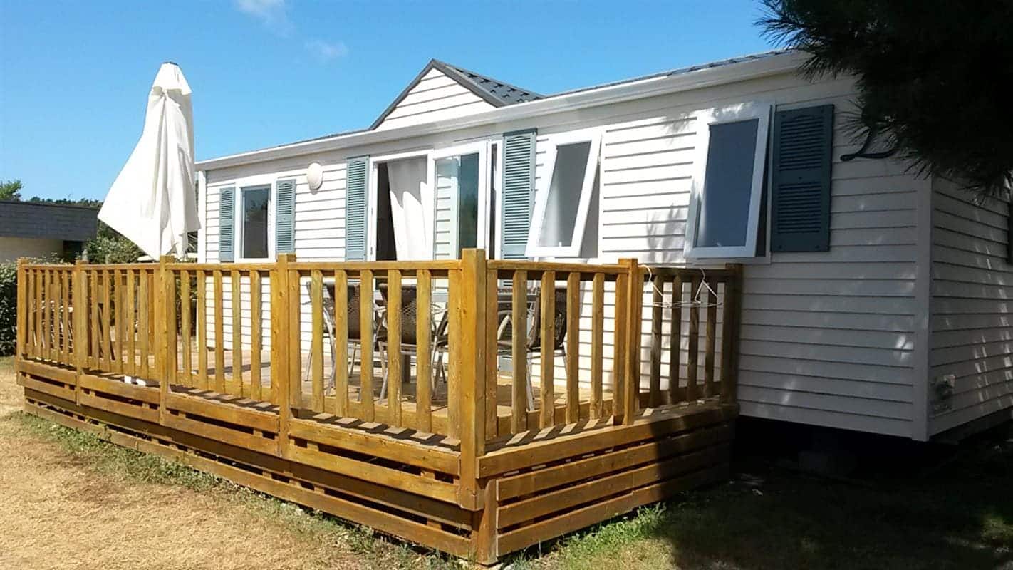 Location d'un mobil-home en bord de mer au Camping des Dunes à Lesconil, proche de Quimper
